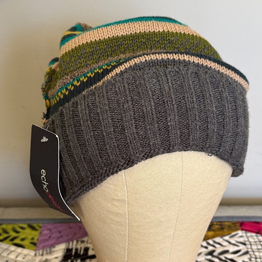 Echo Design Knitted Beanie Hat NWT